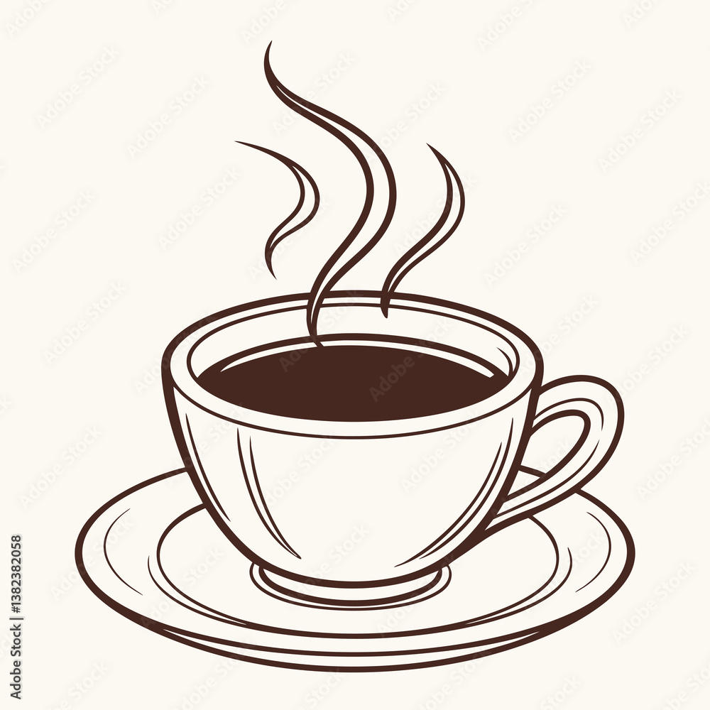cup of coffee with steam cup of coffee with steam