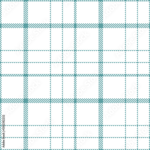 Deep dull teal and Dusky white Seamless Tartan Fabric Design