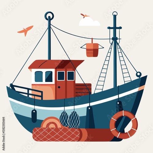 ship in the sea