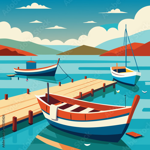 fishing boat in the sea