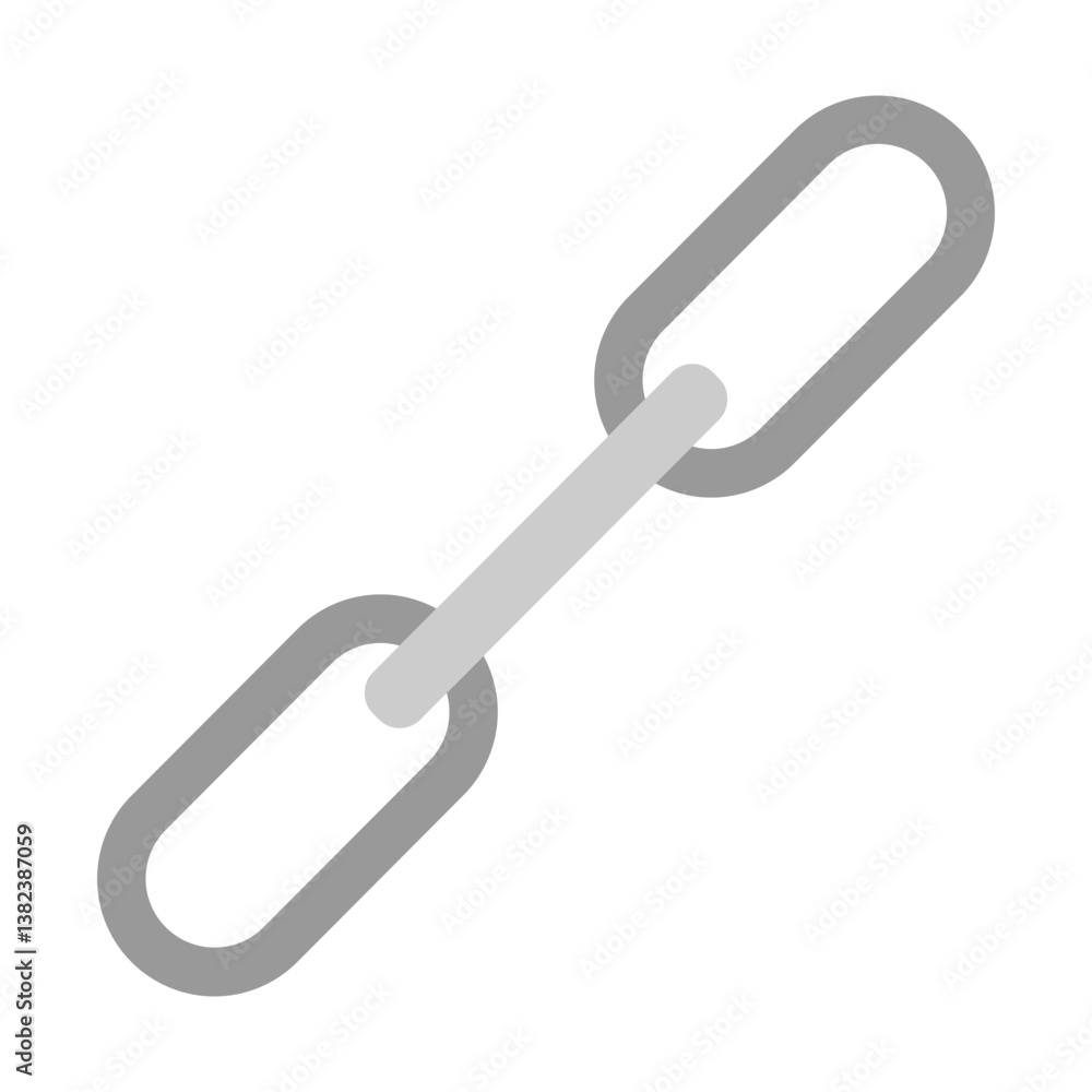 Chain Vector Flat Icon Design Chain Vector Flat Icon Design