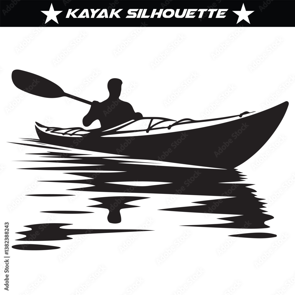 silhouette of Kayak vector isolated on a white background
silhouette of Kayak vector isolated on a white background