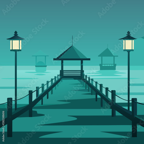 pier in the sea
