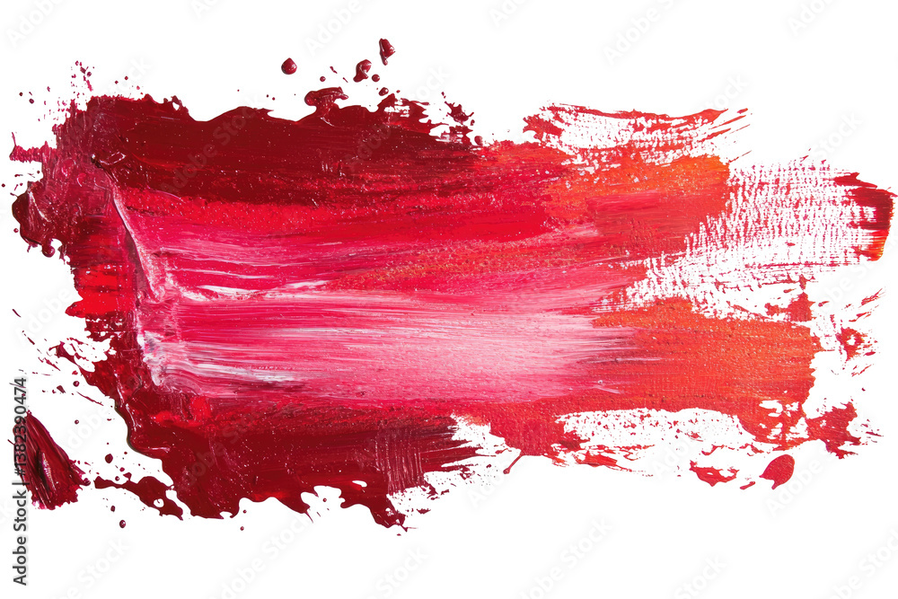Red Paint Stain on transparent background Red Paint Stain on transparent background
