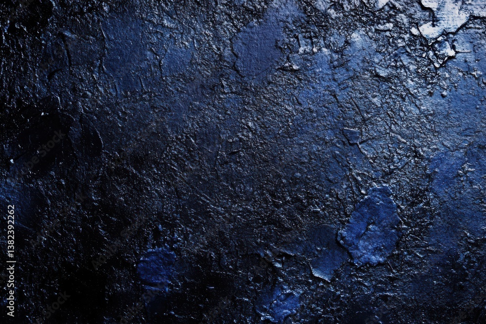 Fototapeta premium Dark blue textured background with rough surface