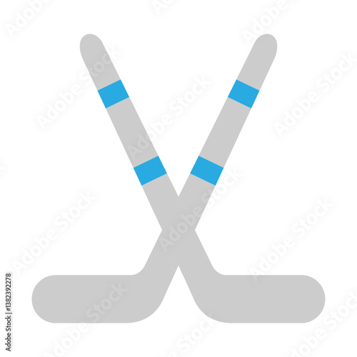 Photography Ice Hockey Vector Flat Icon Design
