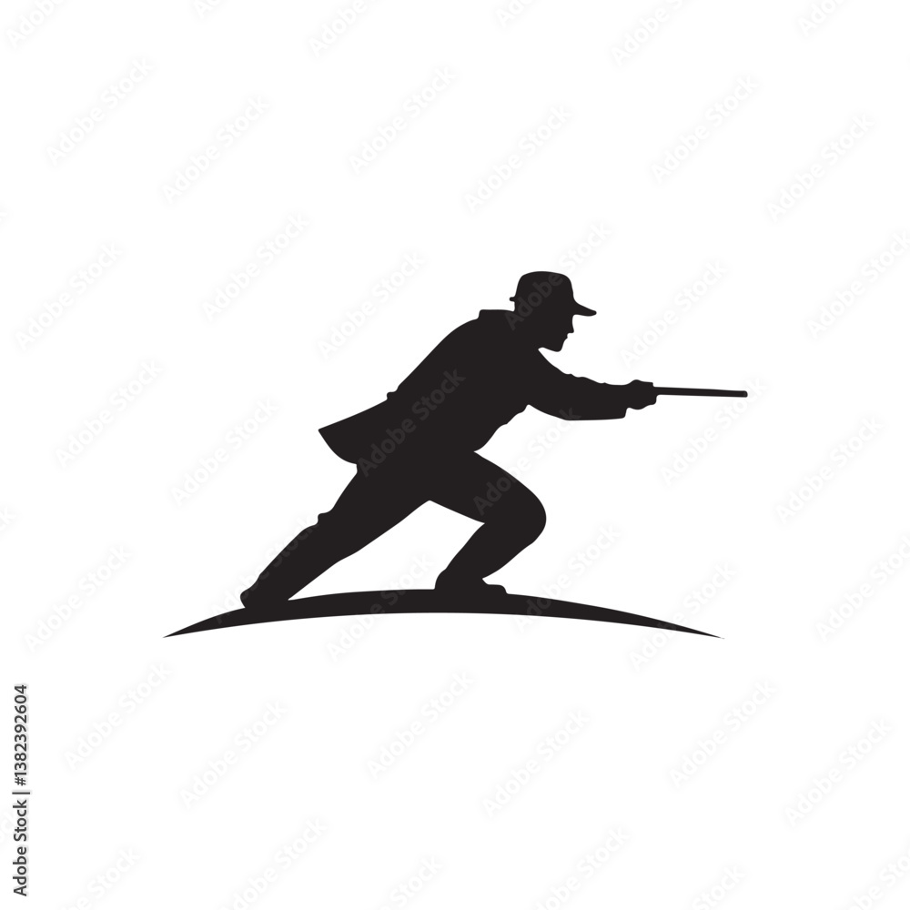 Obraz premium silhouette of a skier