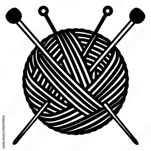 set of knitting needles