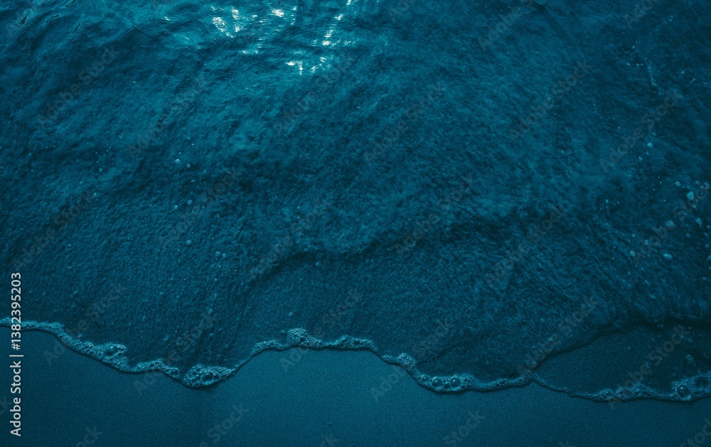 Dark turquoise beach