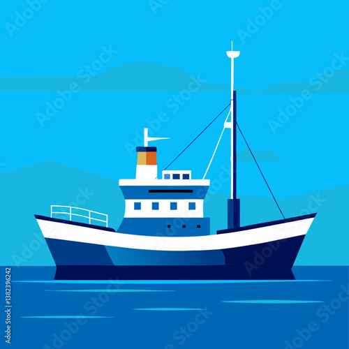 ship in the sea