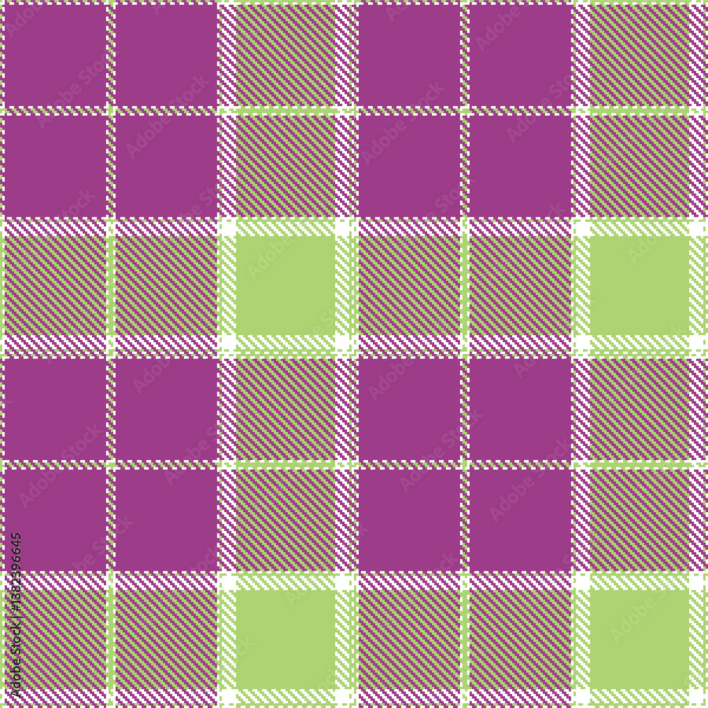 Plaid pattern seamless. Mellow white & Iridescent spring green Tartan Fabric Design. Plaid pattern seamless. Mellow white & Iridescent spring green Tartan Fabric Design.