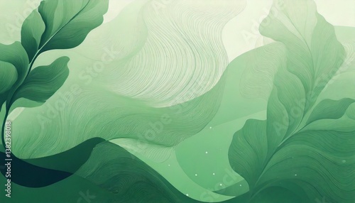 Matcha GreenTea Gradient Background, Blurred Texture, White, Header, Backdrop, Poster Banner