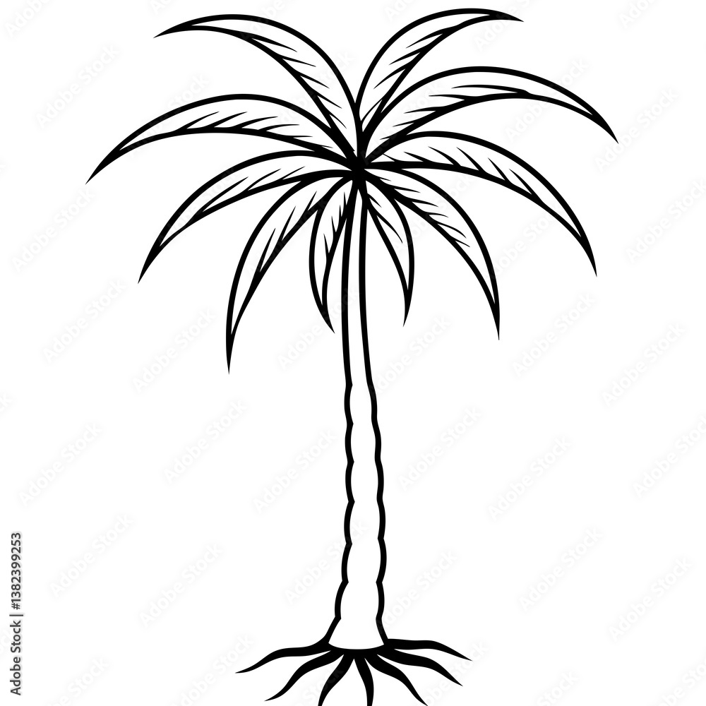 Obraz premium palm tree silhouette