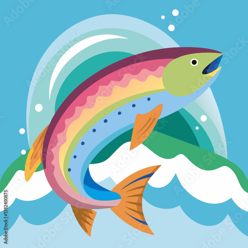 illustration of fish in the water