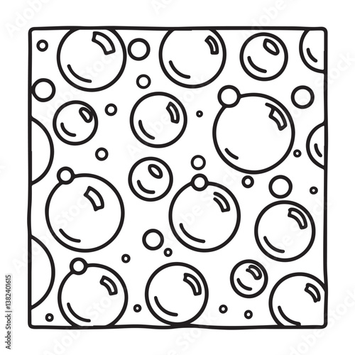 Comfy patterns coloring page, bold and easy coloring book page, patterns, mandala, flowers, floral, animals, vector illustration, line art, black and white, victor art, illustration
