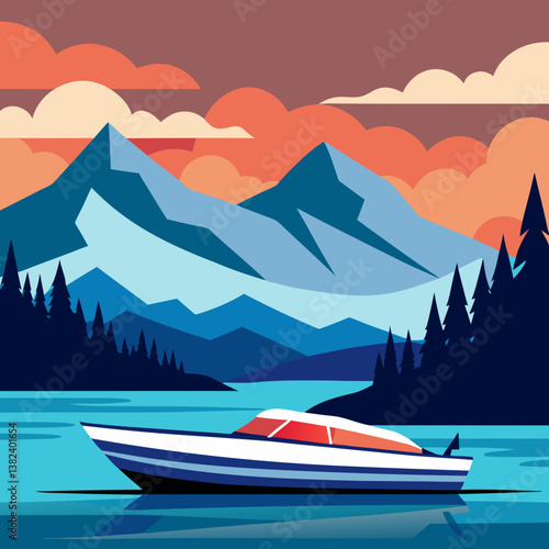 boat on the lake