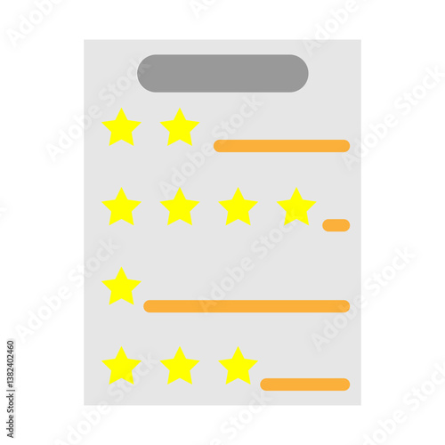Report Card Vector Flat Icon Design