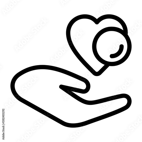 Help the Needy Outline Style Icon