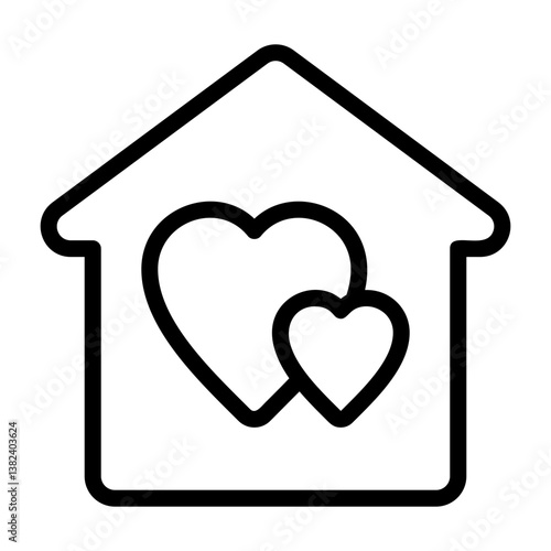 Sheltering Outline Style Icon
