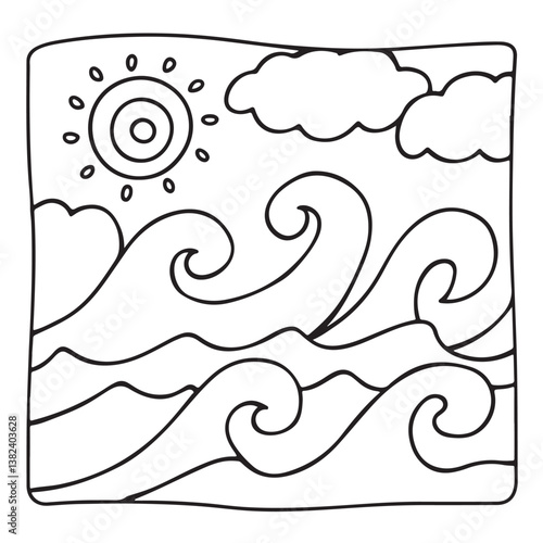 Comfy patterns coloring page, bold and easy coloring book page, patterns, mandala, flowers, floral, animals, vector illustration, line art, black and white, victor art, illustration