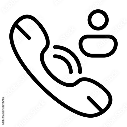 Contact Outline Style Icon
