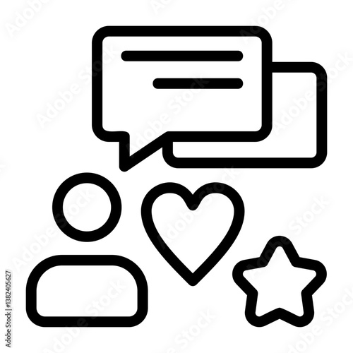 Social Media Outline Style Icon