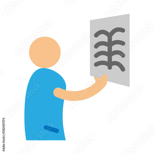 Radiologist Vector Flat Icon Design