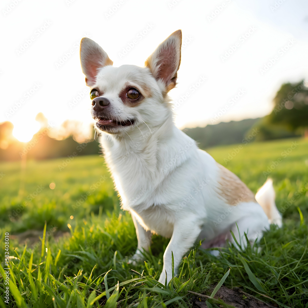 chihuahua on the grass chihuahua on the grass