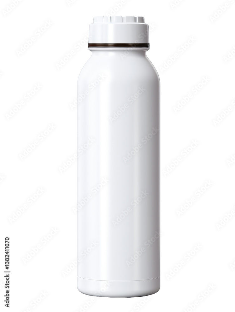 White Water Bottle Mockup on transparent background White Water Bottle Mockup on transparent background
