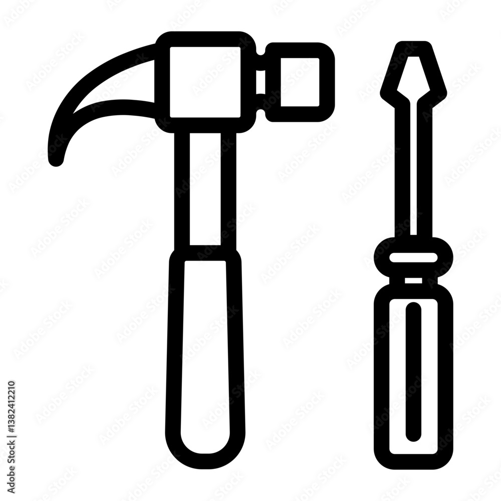 screwdriver Line Icon screwdriver Line Icon