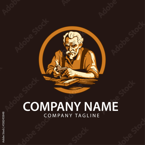 Fotografija Carpenter shop logo illustration design for business , vector illustration design