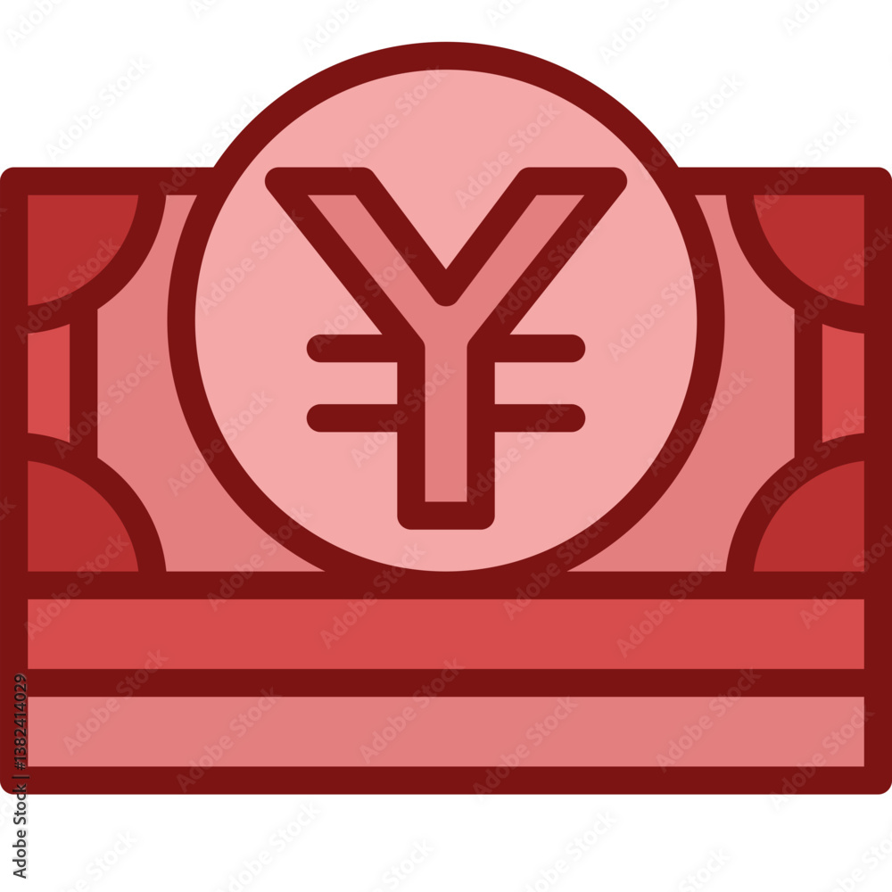 Obraz premium yen two tone icon