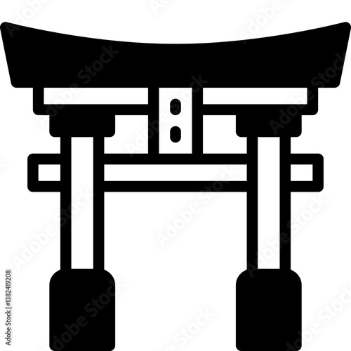 torii solid line icon