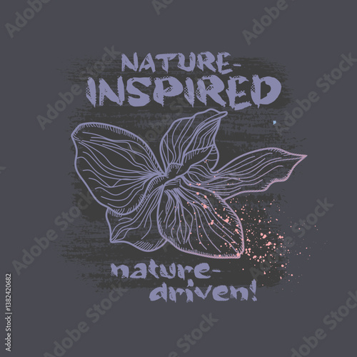 Eco-Chic Floral T-Shirt Design - Nature Inspired Apparel.