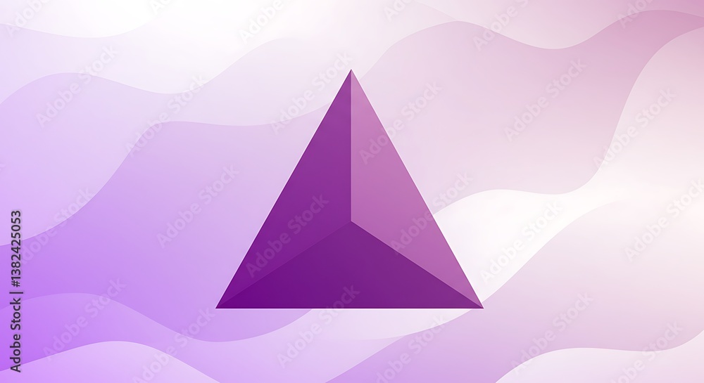 Fototapeta premium Serene Geometry AI Generated