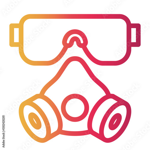 goggles Line Gradient Icon