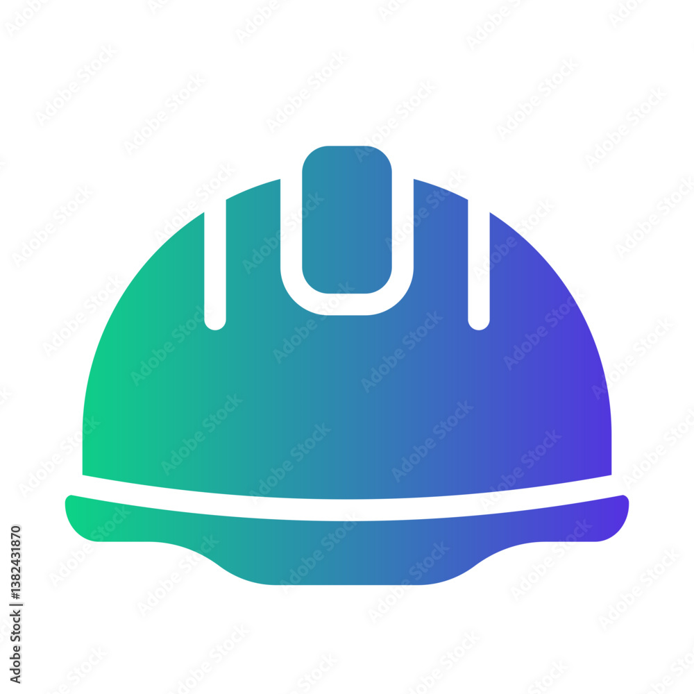 Fototapeta premium helmet Gradient icon