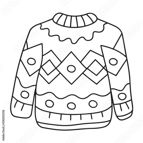 Comfy patterns coloring page, bold and easy coloring book page, patterns, mandala, flowers, floral, animals, vector illustration, line art, black and white, victor art, illustration