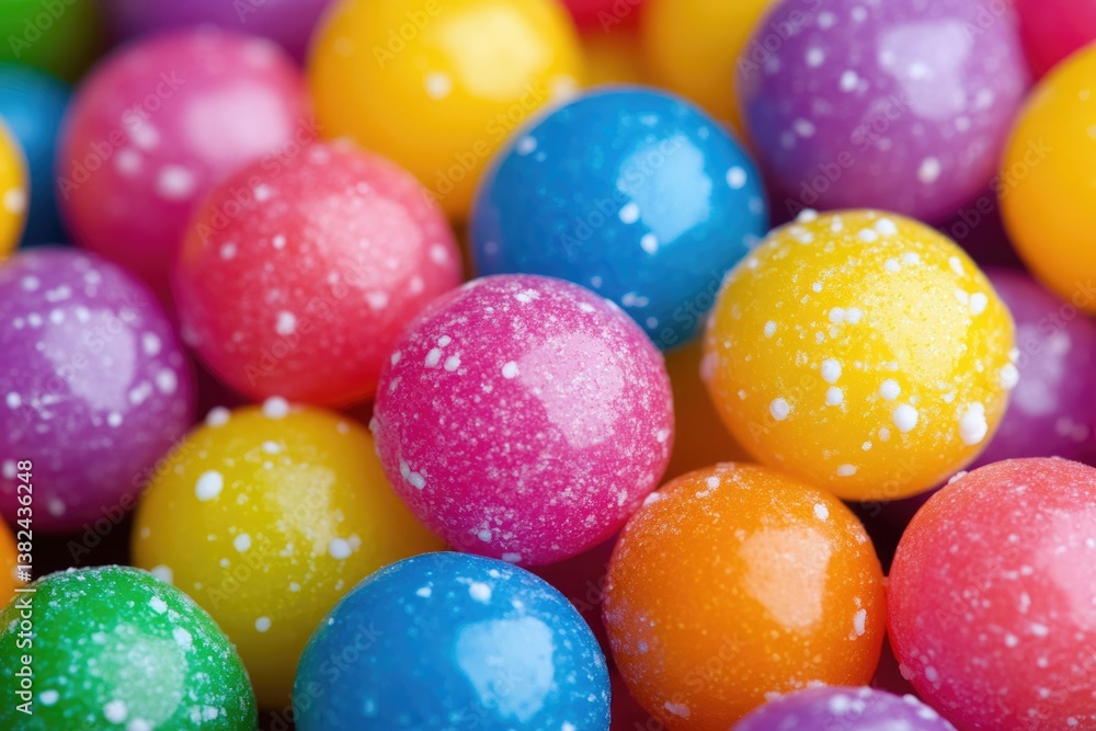 Jawbreaker Gumball Candy. Colorful Confectionery Closeup of Bright and Delicious Candy Jawbreaker Gumball Candy. Colorful Confectionery Closeup of Bright and Delicious Candy