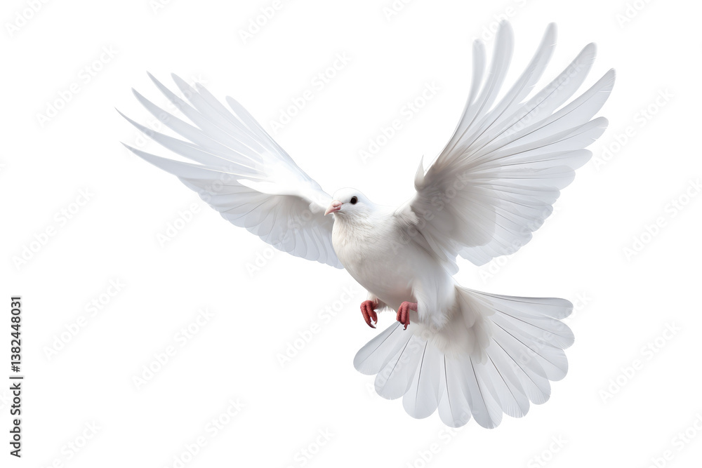 White Dove PNG on transparent background