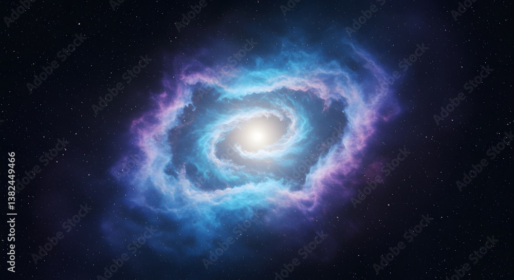 Obraz premium blue space background