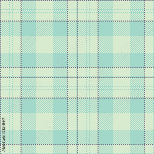 Dusty eggshell Tartan patterns fabric texture. Elegant Traditional pale teal Seamless Tartan