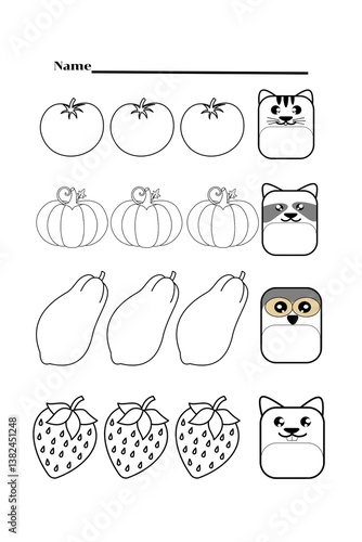 Pictures for kids to color, addition and subtraction