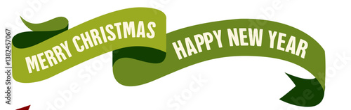 Merry Christmas. Badges, Schleife, Vektor