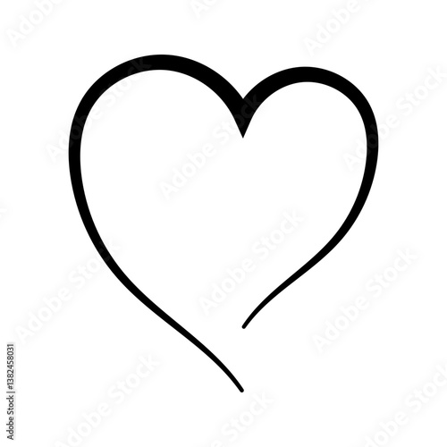 Hand Drawn Heart, Simple Sy...
