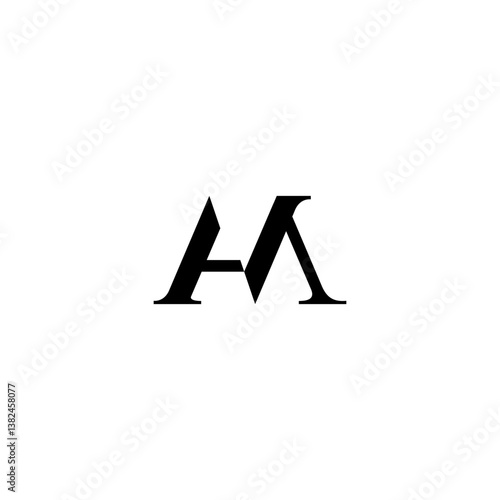 AM, MA Letters Alphabet Logo Monogram Logo.