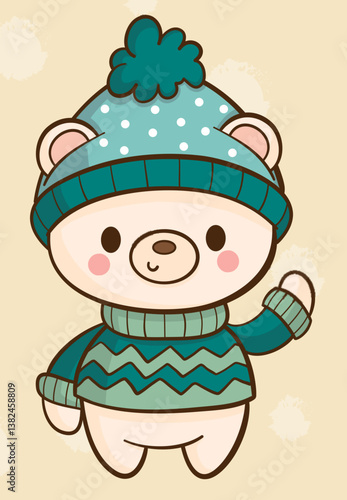 Weihnachten Cartoon, zeichnung, niedlich