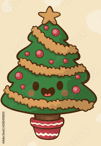 Weihnachten Cartoon, zeichnung, niedlich