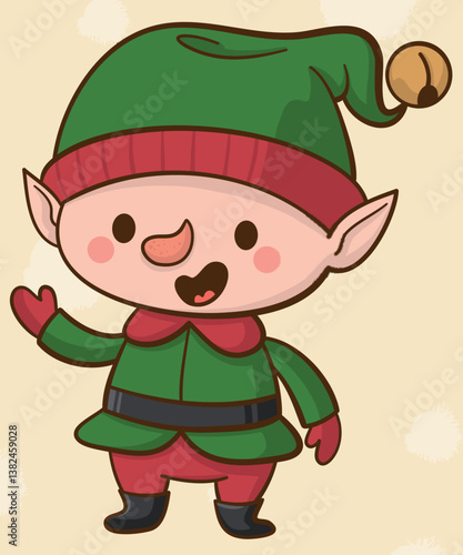 Weihnachten Cartoon, zeichnung, niedlich