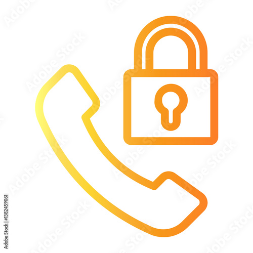 call Line Gradient Icon